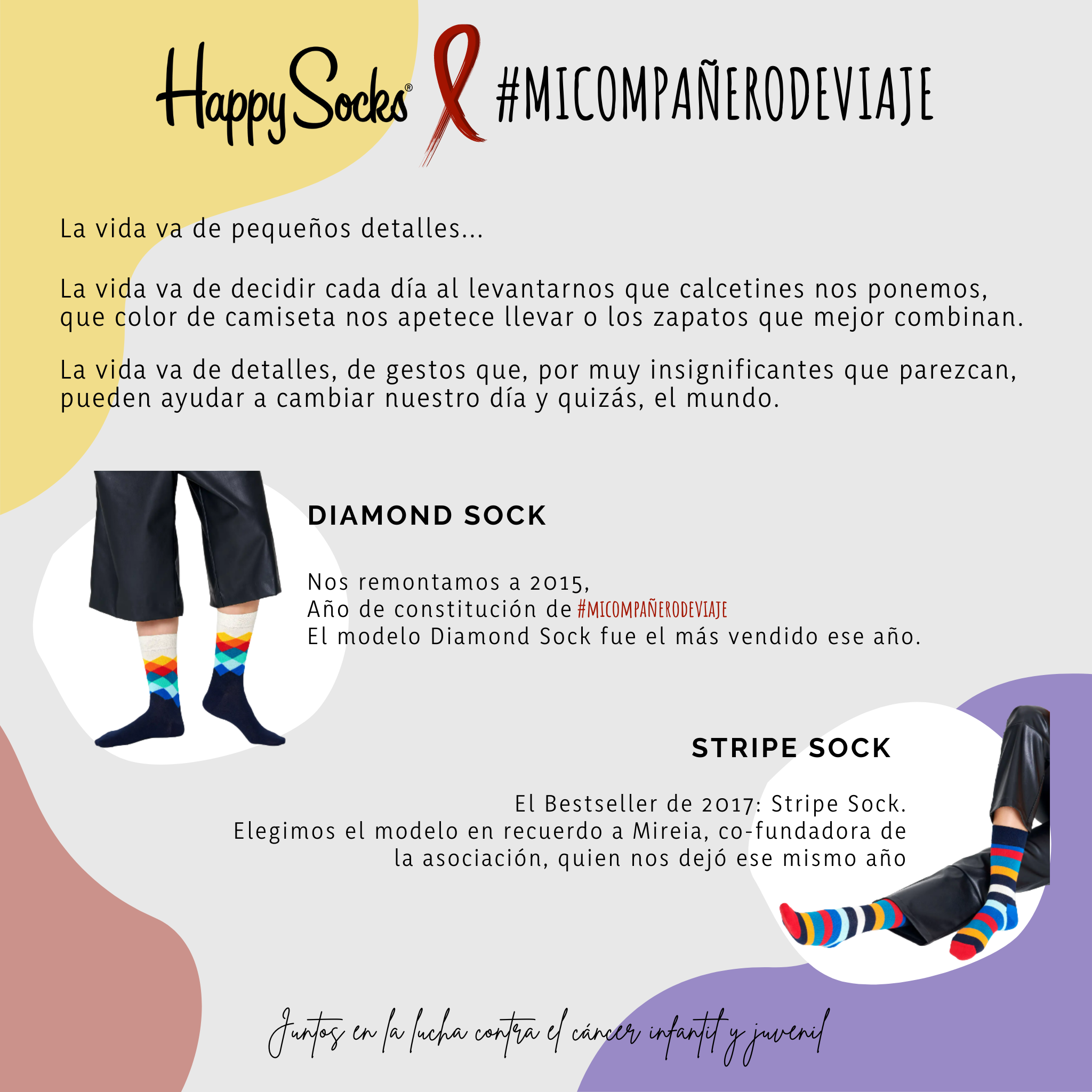 Calcetines estampados solidarios de Happy Socks de Pippi Calzaslargas